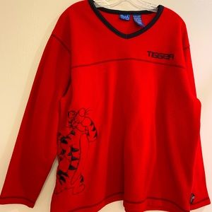 Disney Tigger V Neck Fleece Sweatshirt